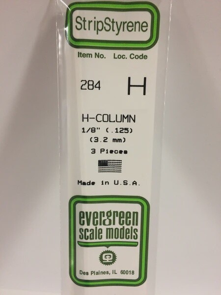 Evergreen 284 1/8" H-Column 3-Pack