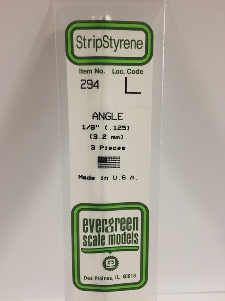 Evergreen 294 1/8" Angle 3-Pack