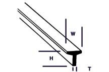 Plastruct 90561 3/64&quot; Styrene T