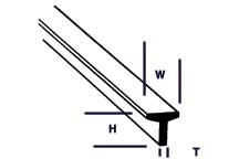 Plastruct 90564 1/8&quot; Styrene T