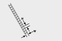 Plastruct 90676 1:16 Scale Styrene Ladder
