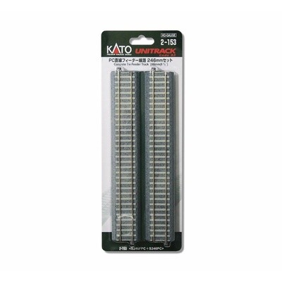 Kato HO 2-153 Concrete Tie Feeder Track 246mm (9 3/4&quot;)