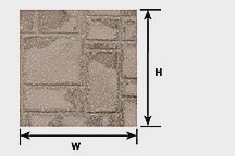Plastruct 91593 G Patio Stone Sheet