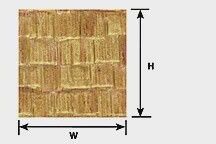 Plastruct 91659 G Wood Shake Shingle Sheet