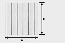 Plastruct 91514 O Ribbed Sheet