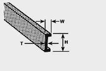 Plastruct 302 ABS Channel