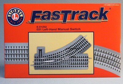 Lionel O 6-81252 FasTrack O31 Left Hand Manual Switch
