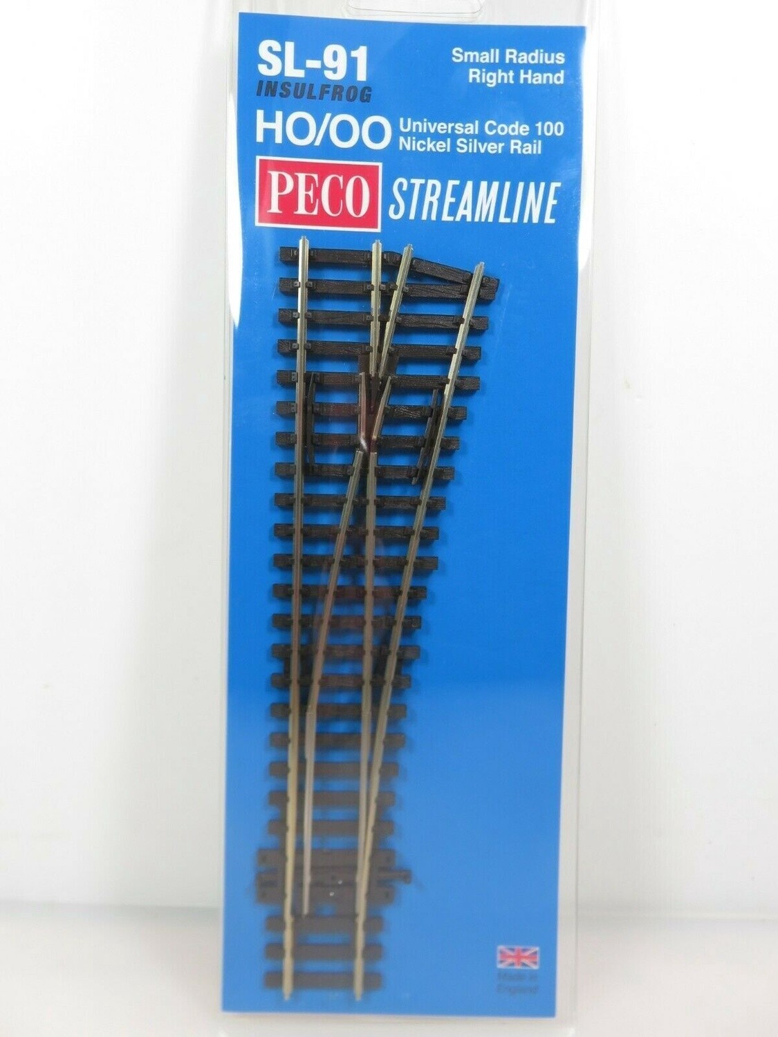 Peco HO SL-91 R/H Turnout Insulfrog Code 100 #4