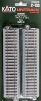 Kato HO 2-130 6 7/8&quot; Straight Track 4-Pack
