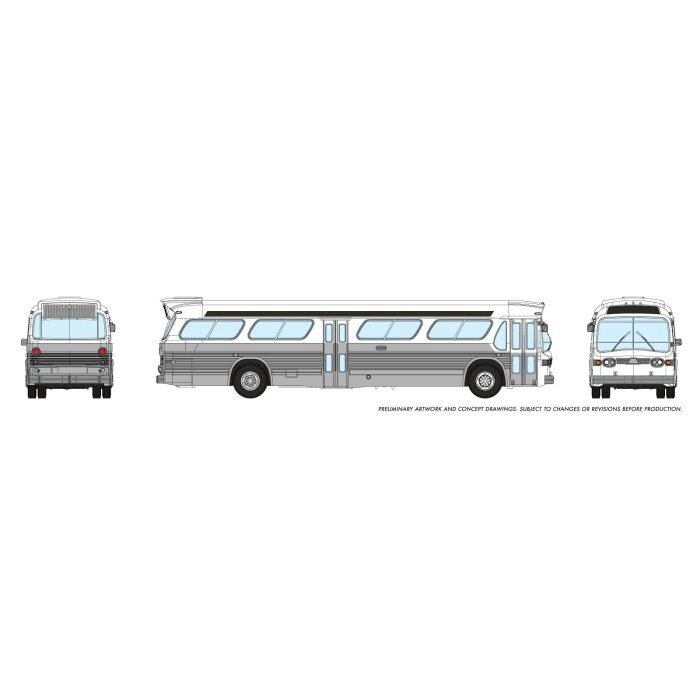 Rapido N New Look Bus White/Silver