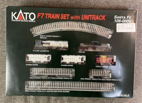 Kato 106-0009 N F7 Train Set Santa Fe Blue Bonnet