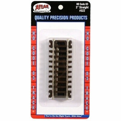 Atlas HO 55, Code 83, 3&quot; Straight