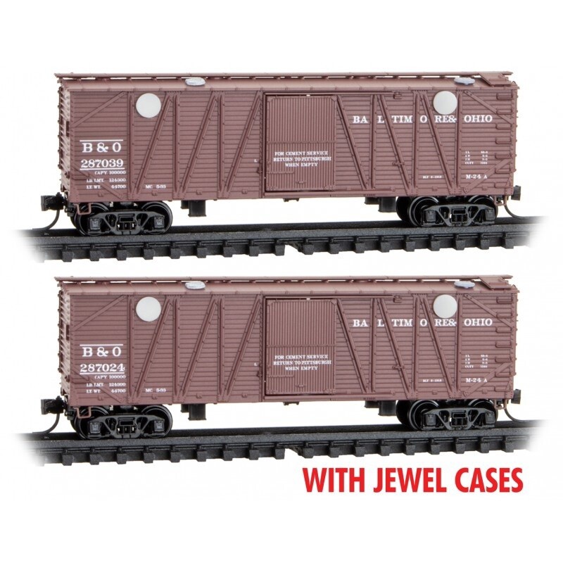 Micro-Trains 98302210 B&O Cement Hopper 2 Pack - Jewel Case
