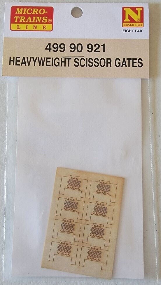 Micro-Trains 499 90 921 N Heavyweight Scissor Gates (8-Pair)