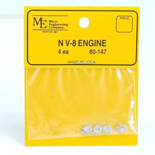 Micro Engineering N 80-147 V-8 Engine (4-Pack)