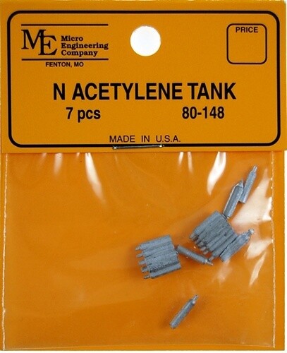 Micro Engineering N 80-148 Acetylene Tank (7-Pack)