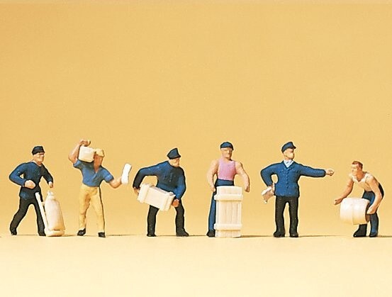 Preiser N 79016 Delivery Men with Loads