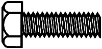Walthers 947-1135 Screw Hex Head 0-80 x 3/8