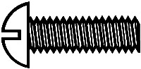 Walthers 947-1015 Brass Machine Screw #0-80 x 3/8 Round Head