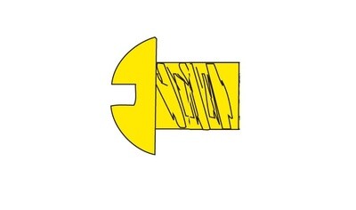 Hob-Bits H815 Round Head Screw #2-56 x 3/8