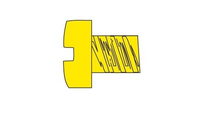 Hob-Bits H835 Fillister Head Screw #2-56 x 3/8