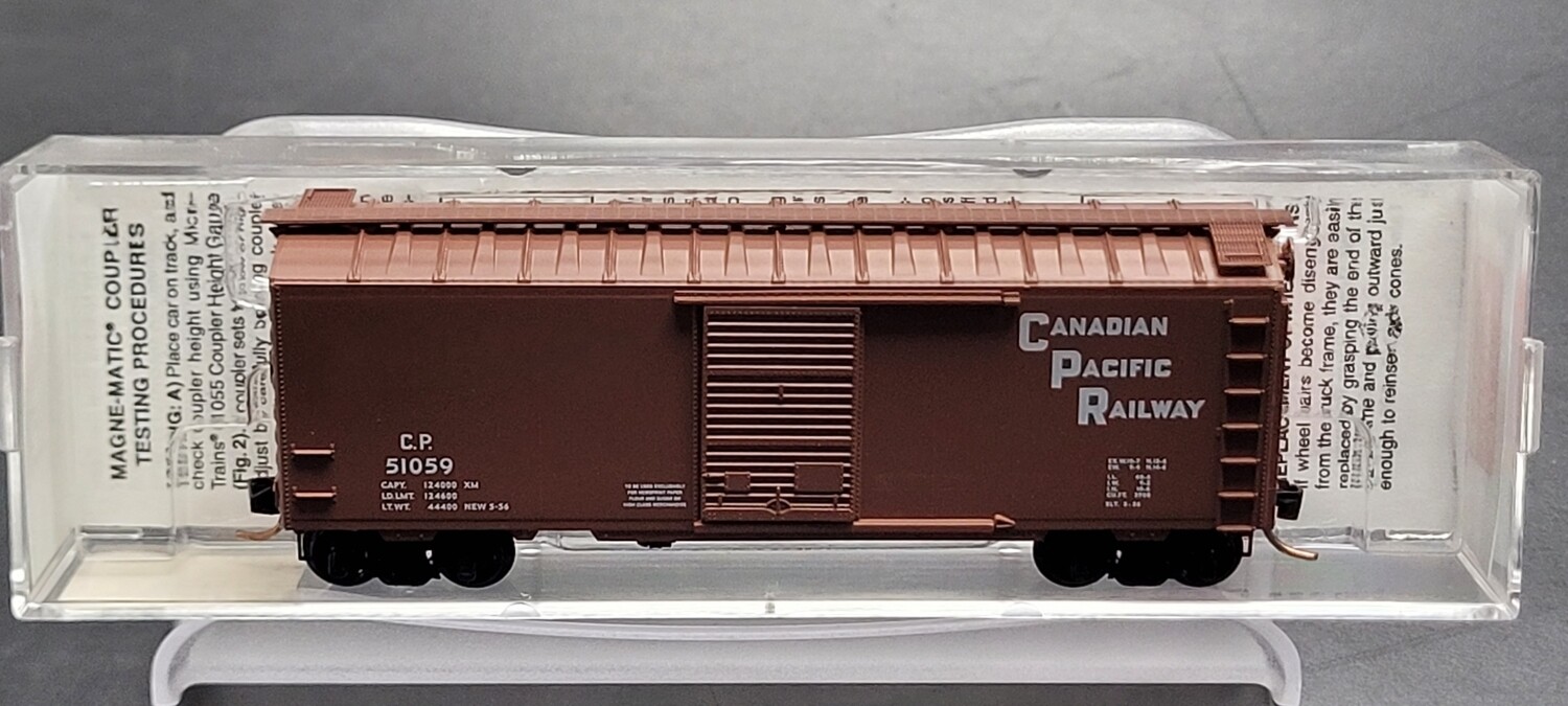 Used N Micro-Trains 20436/2 Canadian Pacific 40' Standard Box Car