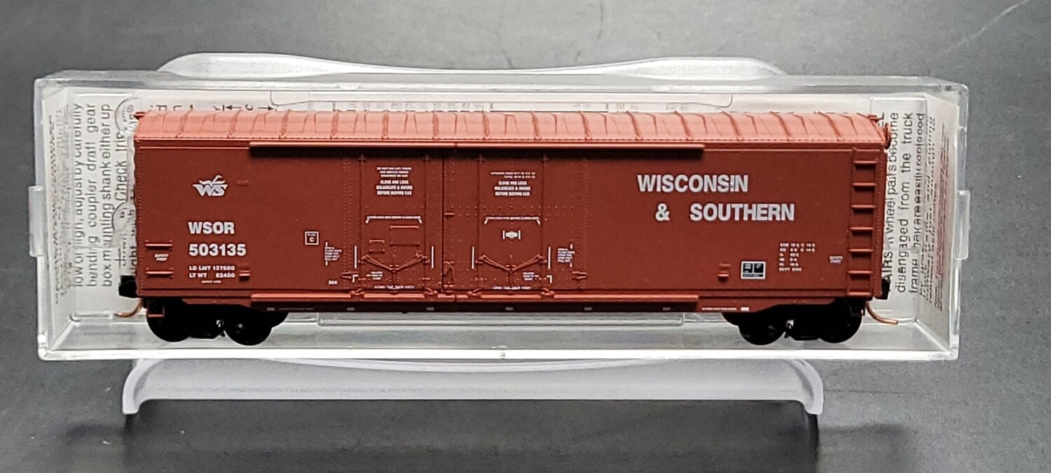 Used N Micro-Trains 75070 Wisconsin & Southern 50' Standard Box Car