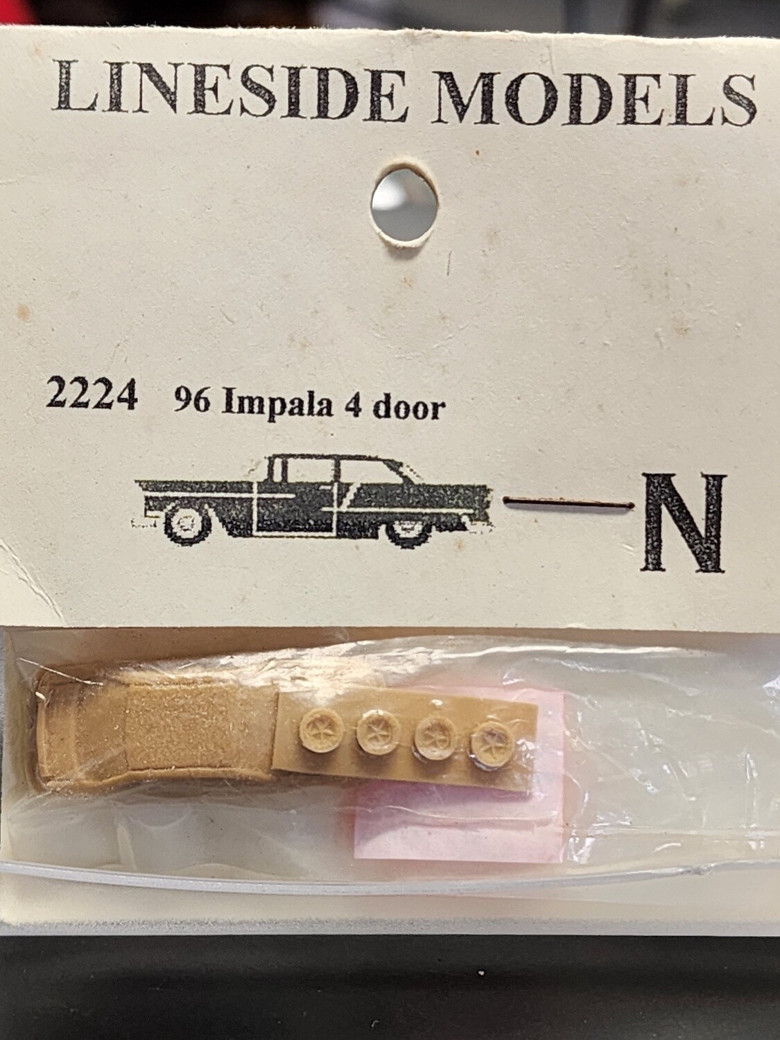 Lineside Models N #2224 96' Chevy Impala 4 Door Kit