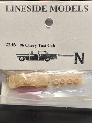 Lineside Models N #2236 96&#39; Chevy Taxicab Kit