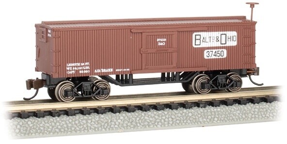 Bachmann N 15656 N B&amp;O Old-time Boxcar