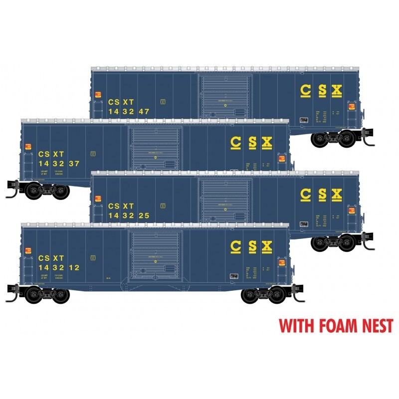 Micro-Trains N 993 00 220 CSX 4-pk RP#220 FOAM MSRP $119.95