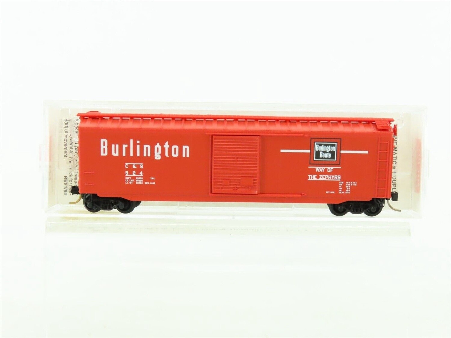 Used N MT 31260 CB&amp;Q 50&#39;Boxcar #924