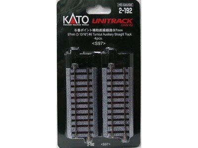 Kato HO 2-192 97mm Adj. Straight 4-Pack
