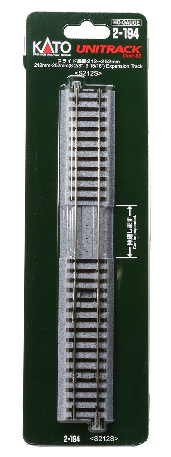 Kato HO 2-194 212-252mm Expansion Track