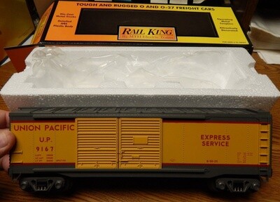 Used MTH O 30-4189A Union Pacific 40&#39; Double-Door Boxcar