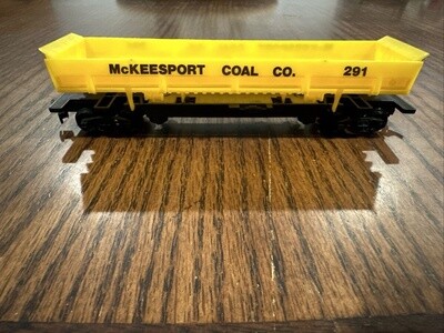 Used HO McKeesport Coal Co. Dump Side Train Car 291