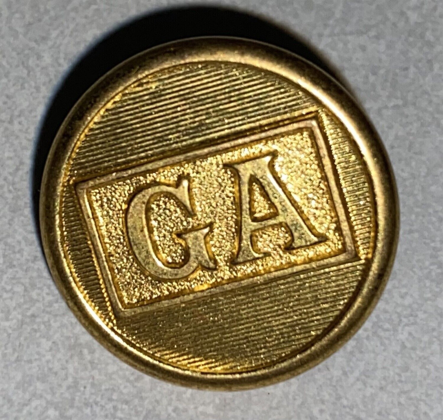 GA RAILROAD COAT BUTTON