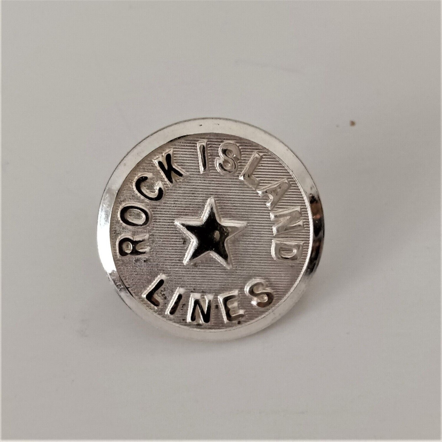 ROCK ISLAND LINES RAILROAD COAT BUTTON