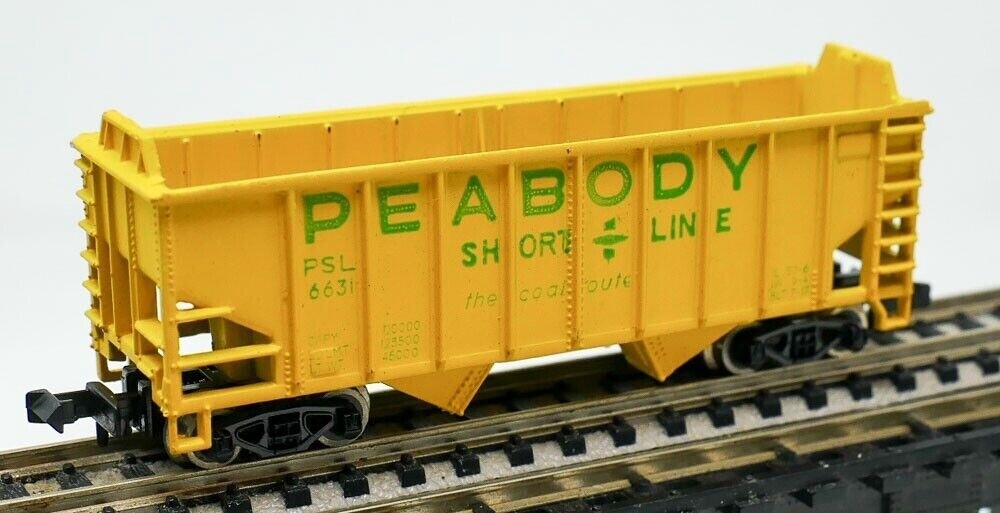 Used Life-Like N Peabody PSL 6631 Open Hopper Car w/Load