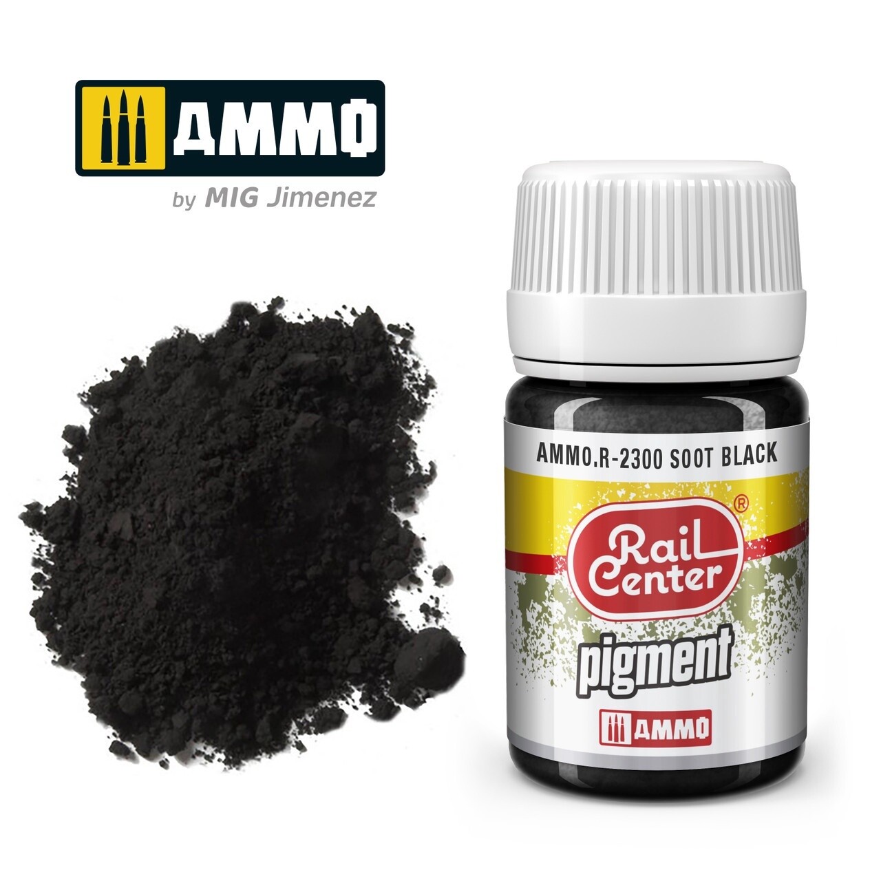 Ammo Rail Center R-2300 Soot Black Pigment