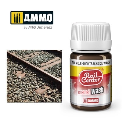Ammo Rail Center Enamel Wash R-2000 Trackside Wash