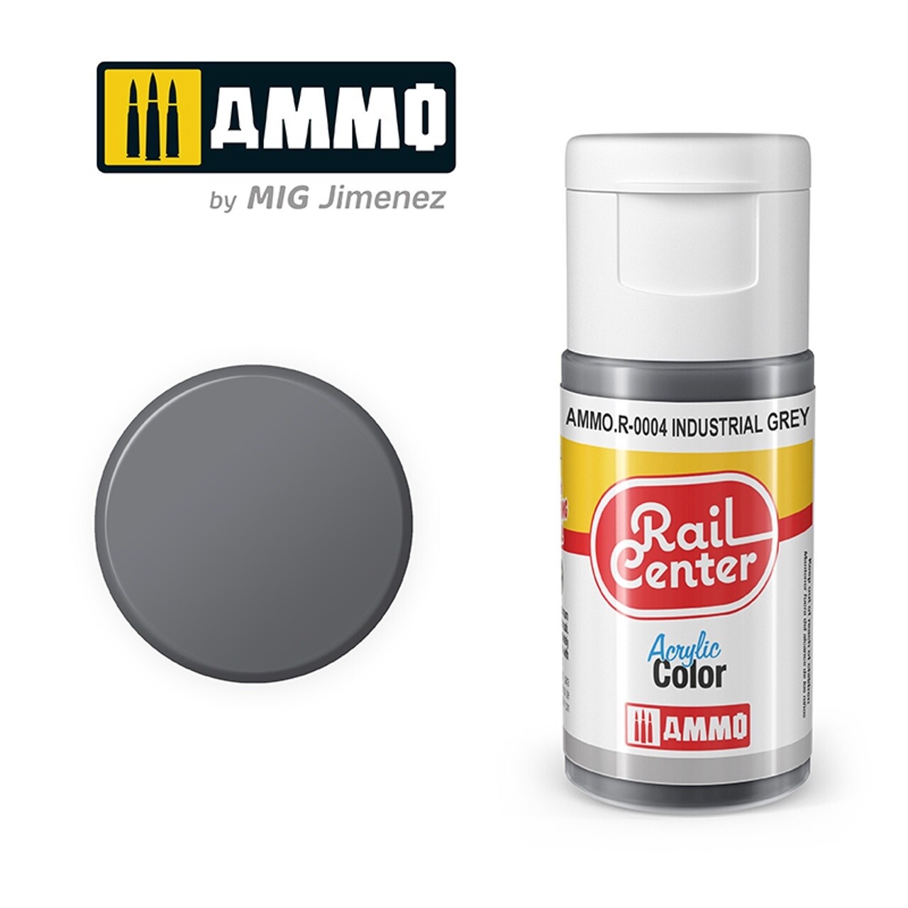 Ammo Rail Center Acrylic Color R-0004 Industrial Gray