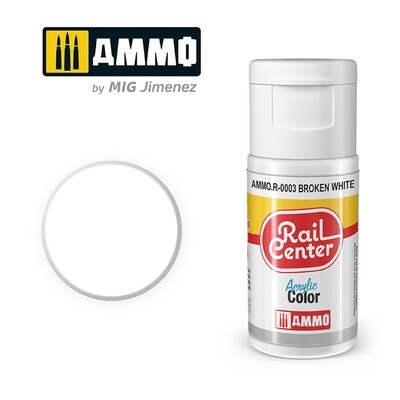 Ammo Rail Center Acrylic Color R-0003 White