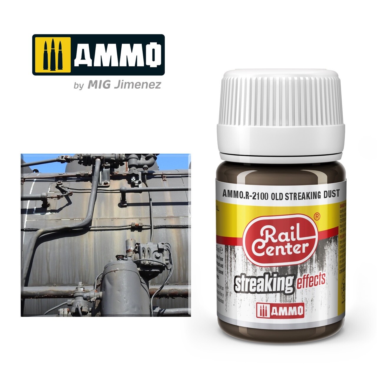 Ammo Rail Center Streaking Effects R-2100 Old Streaking Dust