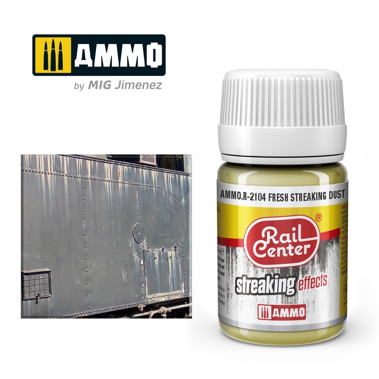 Ammo Rail Center Streaking Effects R-2104 Fresh Streaking Dust