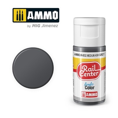 Ammo Rail Center Acrylic Color R-0032 Medium Ash Grey