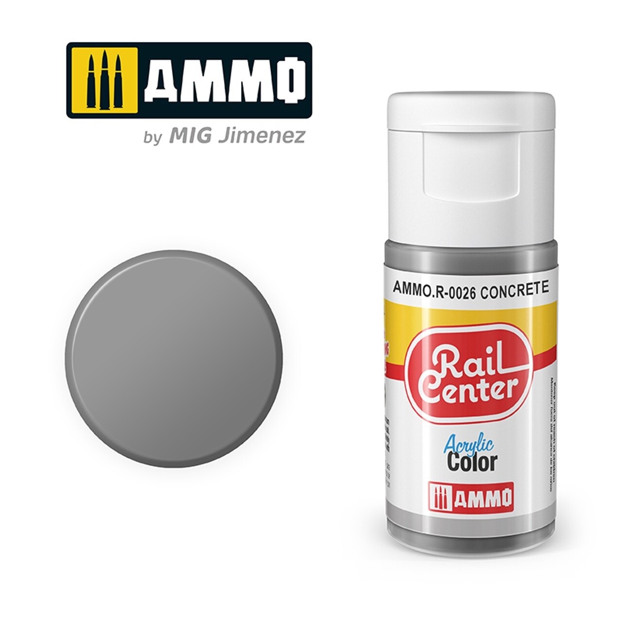 Ammo Rail Center Acrylic Color R-0026 Concrete