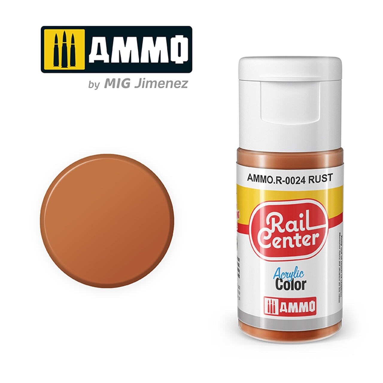 Ammo Rail Center Acrylic Color R-0023 Boiler Brown