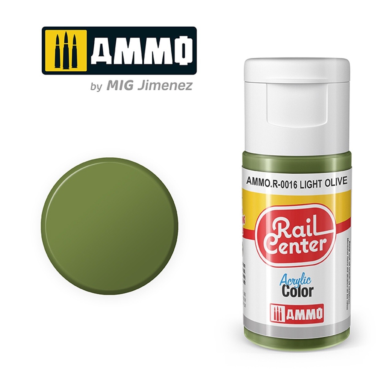 Ammo Rail Center Acrylic Color R-0016 Light Olive