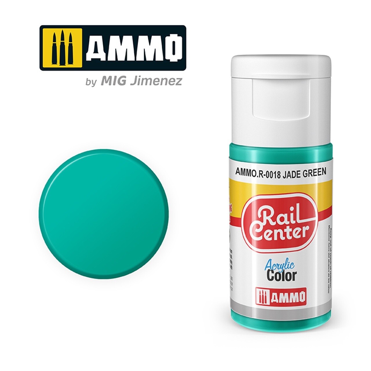Ammo Rail Center Acrylic Color R-0018 Jade Green
